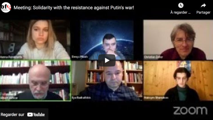 Solidarity with the resistance againt Putin’s war